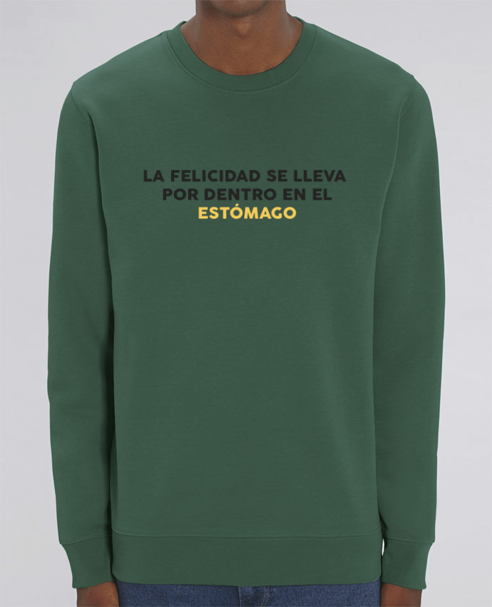 Sudadera Cuello Redondo Unisex 350gr Stanley CHANGER La felicidad se lleva por dentro en el estómago Par tunetoo