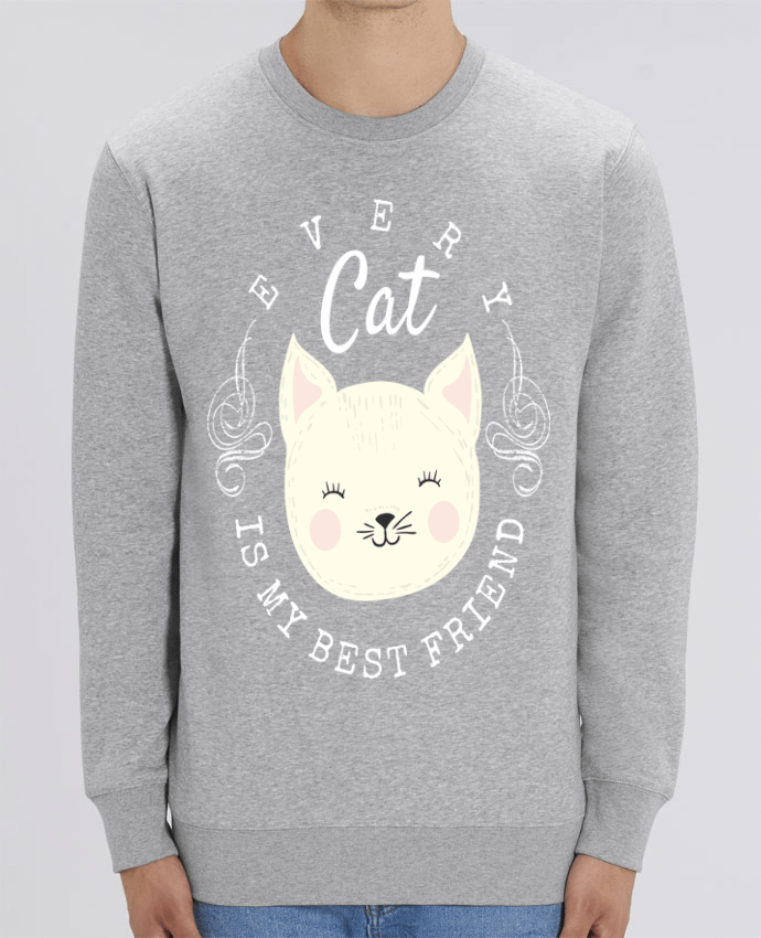 Unisex Crew Neck Sweatshirt 350G/M² Changer every cat is my best friend Par livelongdesign