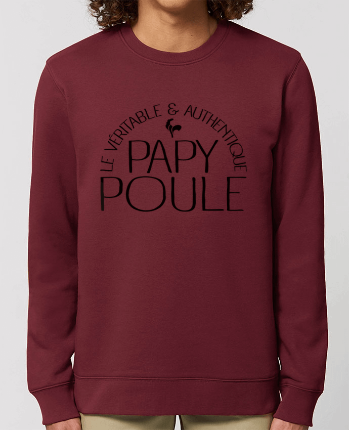 Unisex Crew Neck Sweatshirt 350G/M² Changer Papy Poule Par Freeyourshirt.com