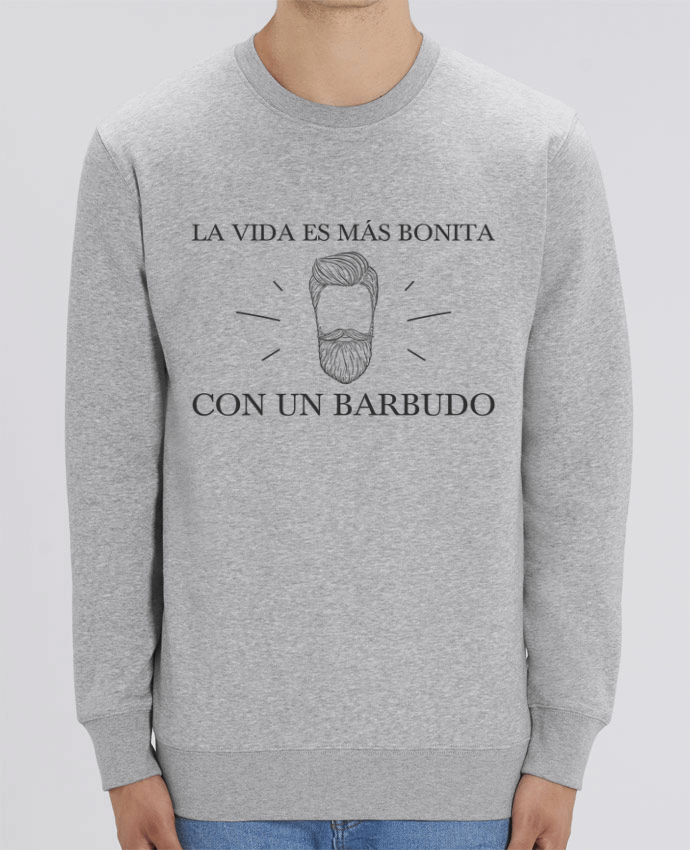 Unisex Crew Neck Sweatshirt 350G/M² Changer La vida es más bonita con un barbudo Par tunetoo