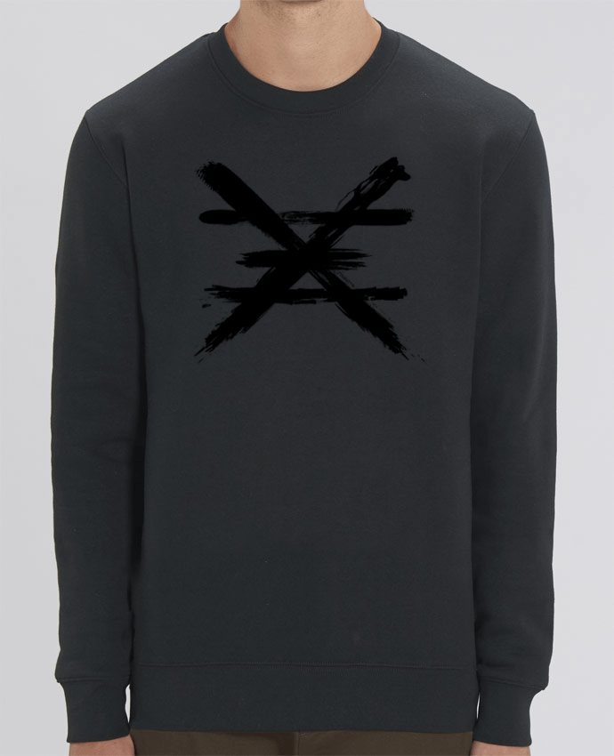 Unisex Crew Neck Sweatshirt 350G/M² Changer Copper Symbol - Black Edition Par Lidra