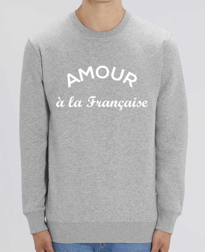 Unisex Crew Neck Sweatshirt 350G/M² Changer Amour à la française Par tunetoo