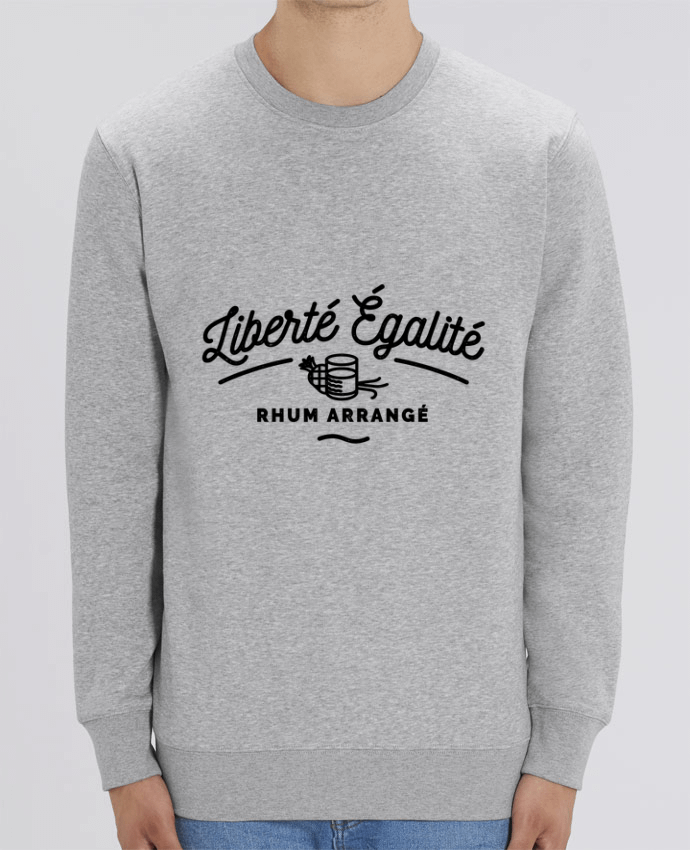 Sweat-shirt Liberté égalité Rhum Arrangé Par Rustic