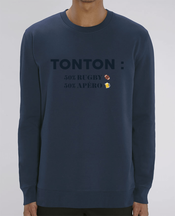 Sweat-shirt Tonton 50% rugby 50% apéro Par tunetoo