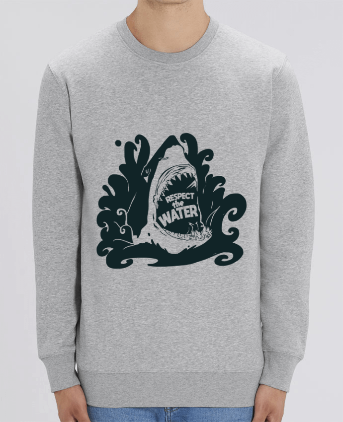 Sweat Col Rond Unisexe 350gr Stanley CHANGER Respect the Water - Shark Par Tomi Ax - tomiax.fr
