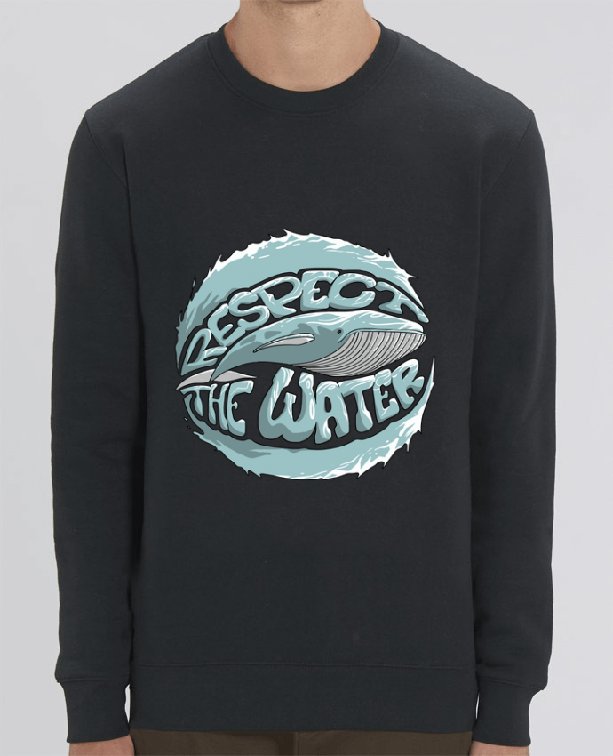 Sweat-shirt REspect the Water - Whale Par Tomi Ax - tomiax.fr