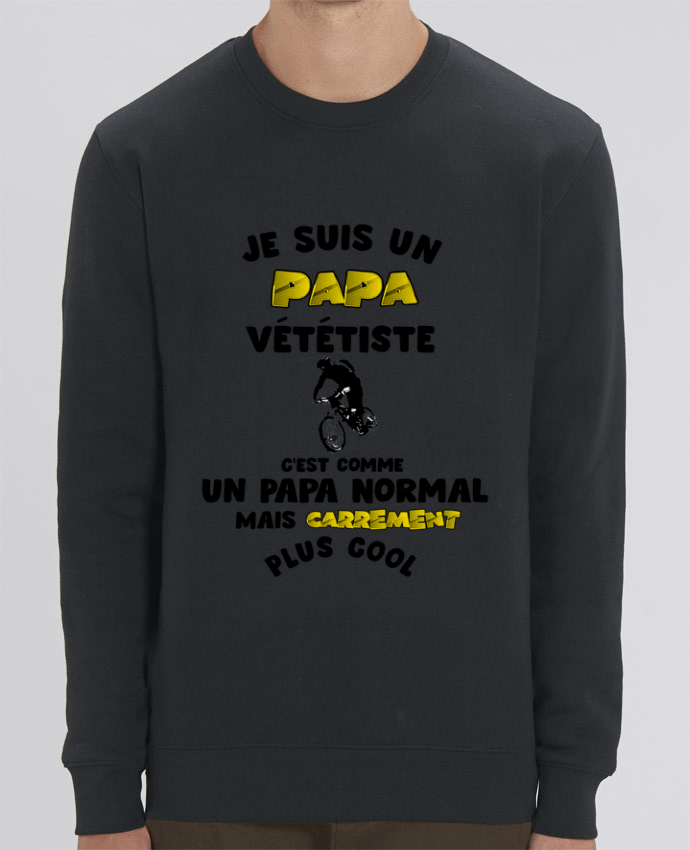 Sweat-shirt Papa vététiste Par 10signer