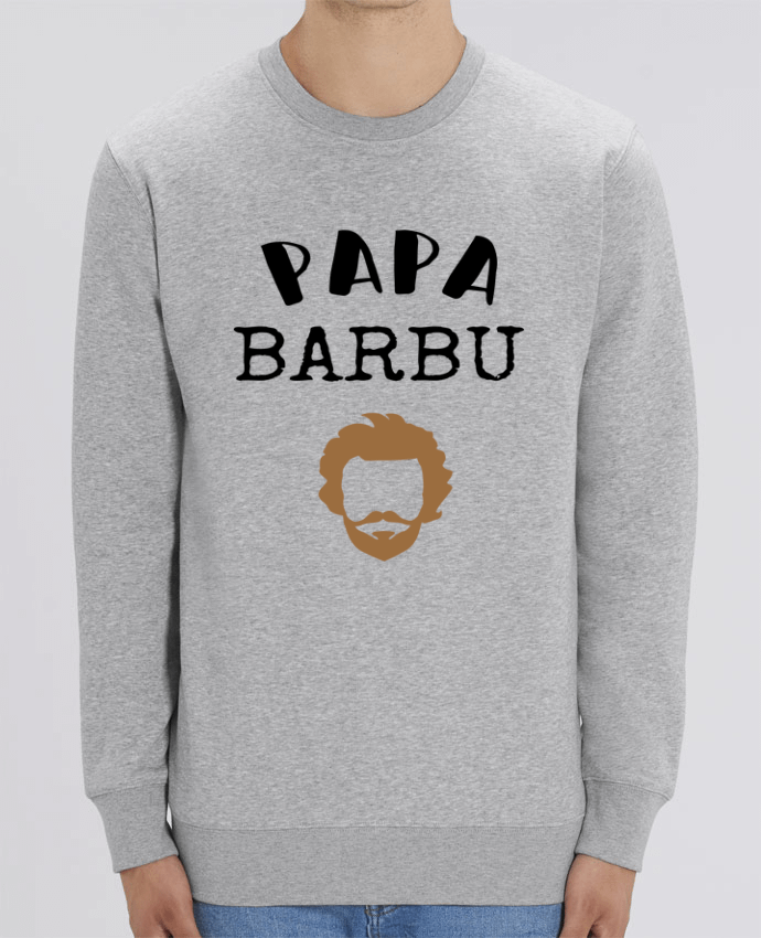 Sudadera Cuello Redondo Unisex 350gr Stanley CHANGER Papa barbu cadeau homme avec barbe fête des pères Par FAPROD