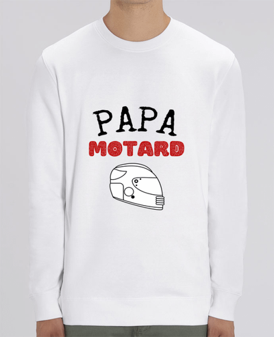 Sweat-shirt Papa motard idée cadeau humour fête des pères moto Par FAPROD