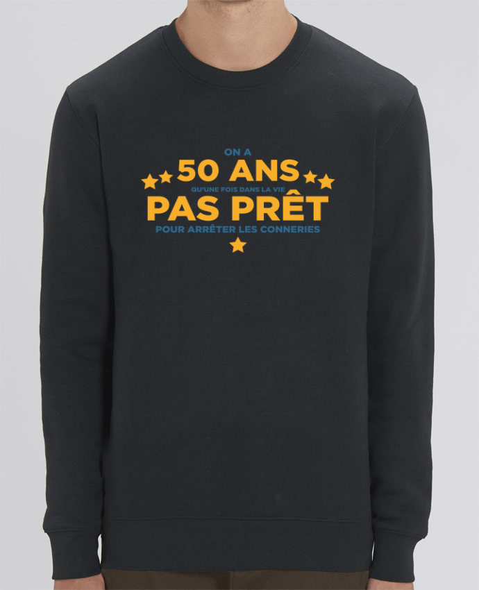 Unisex Crew Neck Sweatshirt 350G/M² Changer On a 50 ans qu'une fois dans la vie - Anniversaire Par tunetoo