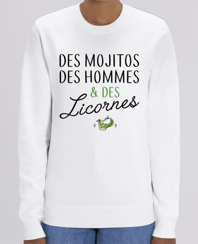 Sweat-shirt Des mojitos des hommes & des licornes Par La boutique de Laura