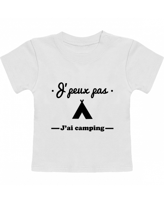 T-Shirt Baby Short Sleeve J'peux pas j'ai camping manches courtes du designer Benichan