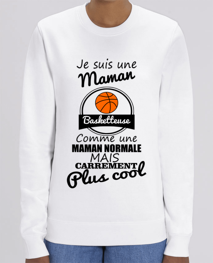 Sweat-shirt Je suis une maman basketteuse comme une maman normale mais carrément plus cool Par Benic