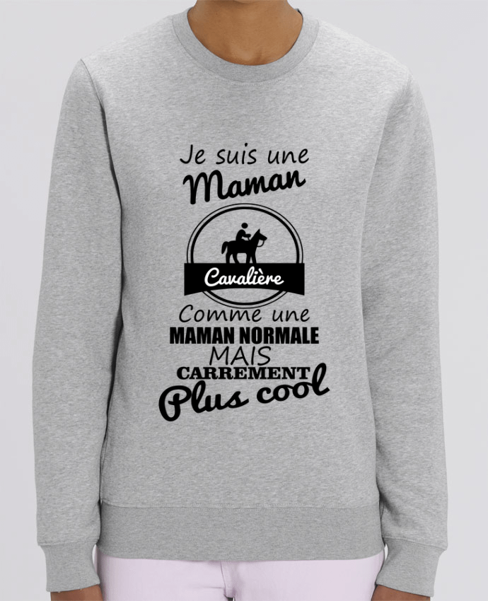 Sweat-shirt Je suis une maman cavalière comme une maman normale mais carrément plus cool Par Benicha