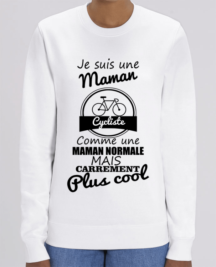 Sweat-shirt Je suis une maman cycliste comme une maman normale mais carrément plus cool Par Benichan