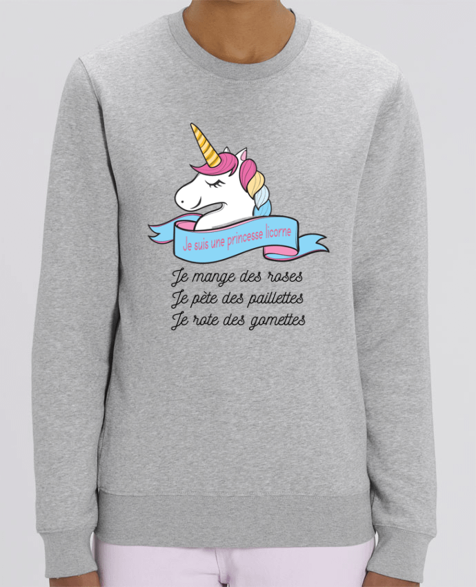 Sweat-shirt Je suis une princesse licorne Par tunetoo