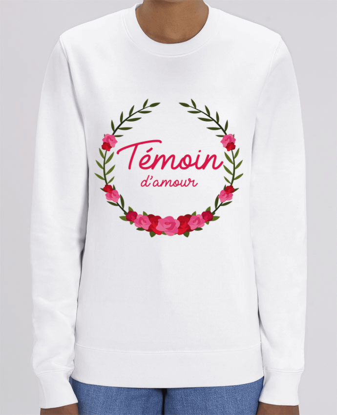 Sweat-shirt Témoin d'amour Par FRENCHUP-MAYO