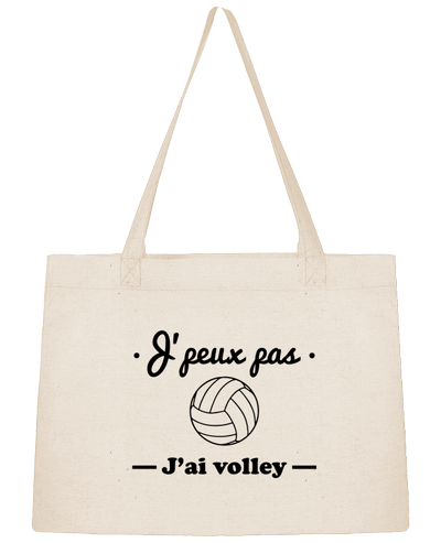 Sac Shopping J'peux pas j'ai volley , volleyball, volley-ball par Benichan