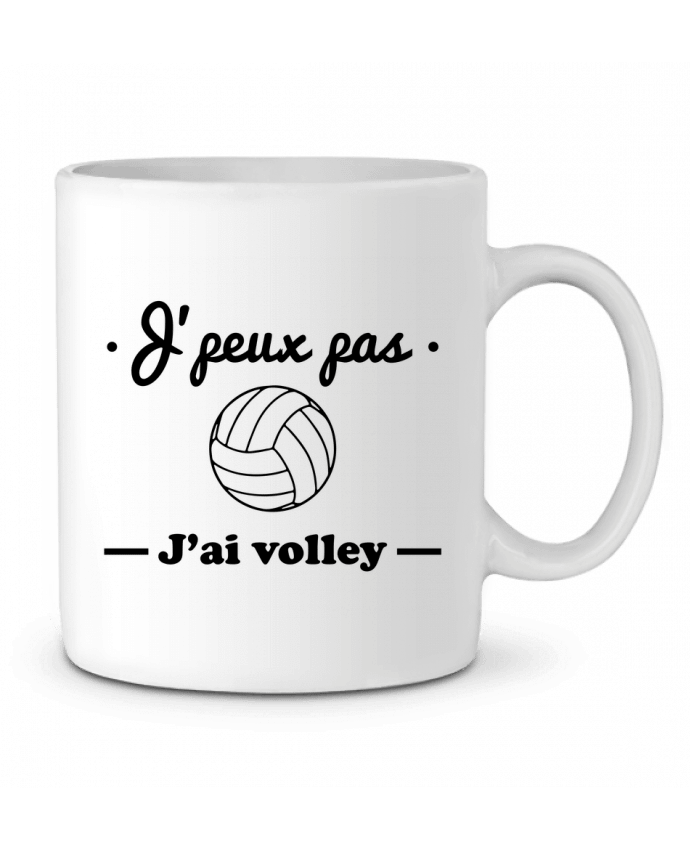 Mug  J'peux pas j'ai volley , volleyball, volley-ball par Benichan