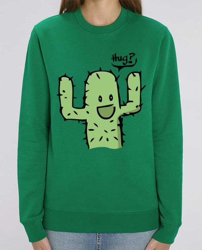 Sweat-shirt cactus calin gratuit Par Tête Au Carré