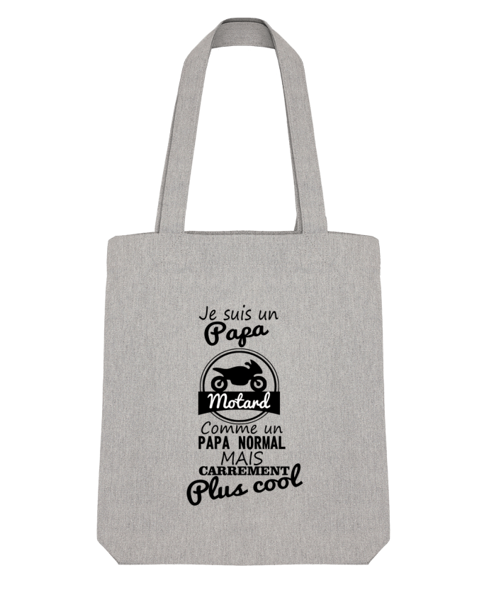 Tote Bag Stanley Stella Papa motard, cadeau père, fête des pères, moto by Benichan 