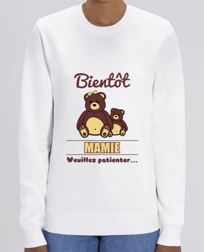 Sweat-shirt Bientôt Mamie, future grand-mère, ourson, famille, grossesse Par Benichan