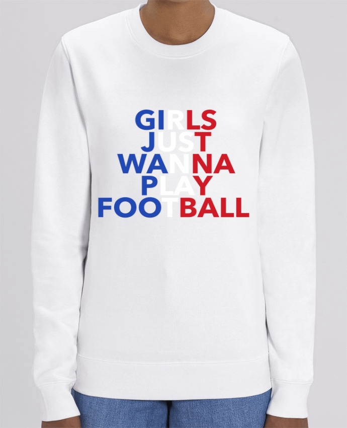 Sweat-shirt Girls just wanna play football Par tunetoo