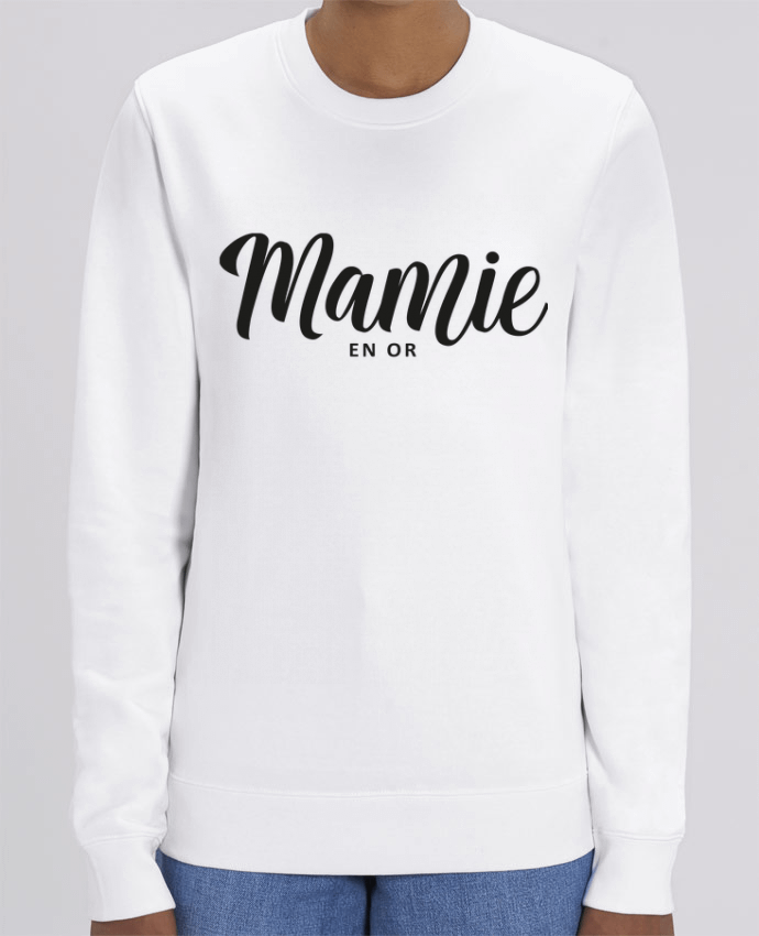 Sweat Col Rond Unisexe 350gr Stanley CHANGER Mamie en or Par FRENCHUP-MAYO