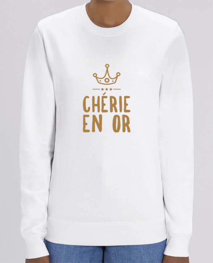 Sweat-shirt Chérie en or Par tunetoo
