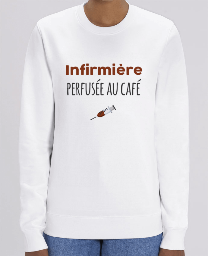 Sweat-shirt Infirmière perfusée au café Par tunetoo