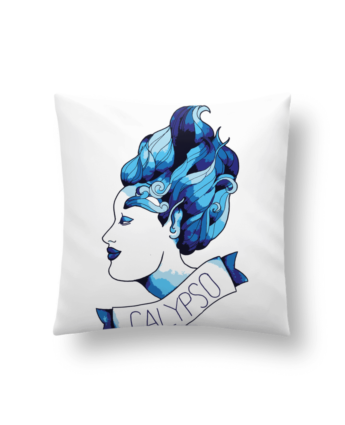 Coussin calypso grise - tatoo old school - déésse des mers par Mello.Ve