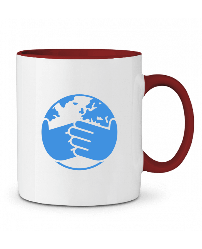 Mug bicolore Covid solidarity Portefaix