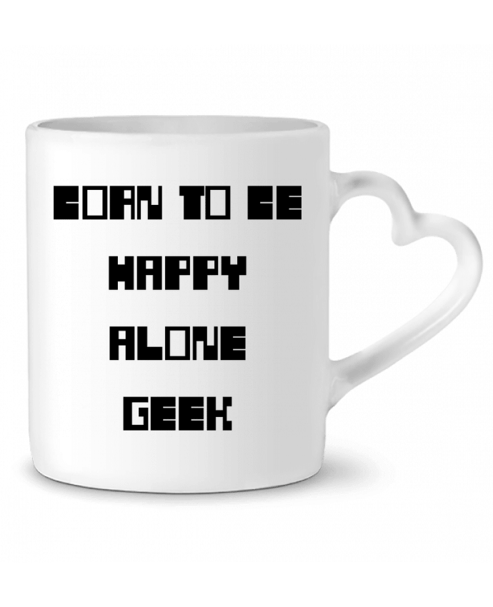 Mug coeur BORN TO BE par Sakenobi