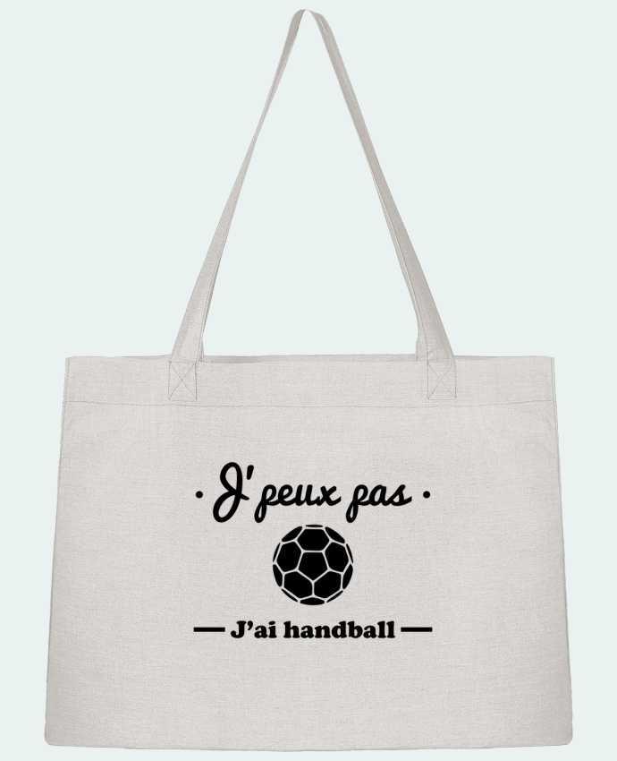 Sac Cabas Shopping Stanley Stella J'peux pas j'ai handball , tee shirt  handball, hand - Benichan