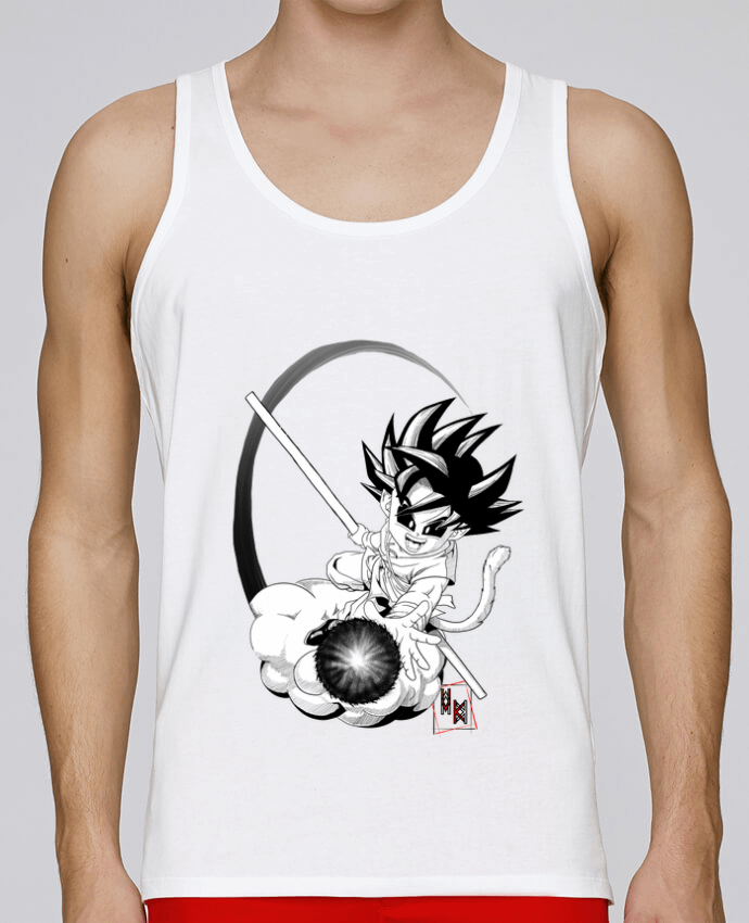 Débardeur homme Goku Dark par Viko Tattoo 100% coton bio
