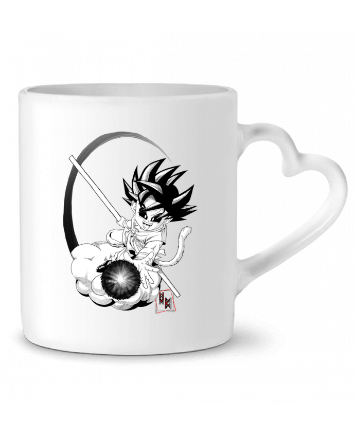 Mug coeur Goku Dark par Viko Tattoo