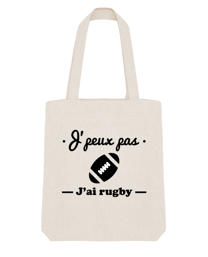 Tote Bag Stanley Stella J'peux pas j'ai rugby by Benichan 