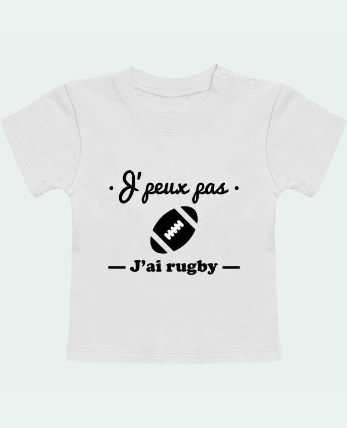 T-shirt bébé J'peux pas j'ai rugby manches courtes du designer Benichan