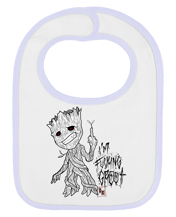 Bavoir bébé uni Fucking groot par Viko Tattoo