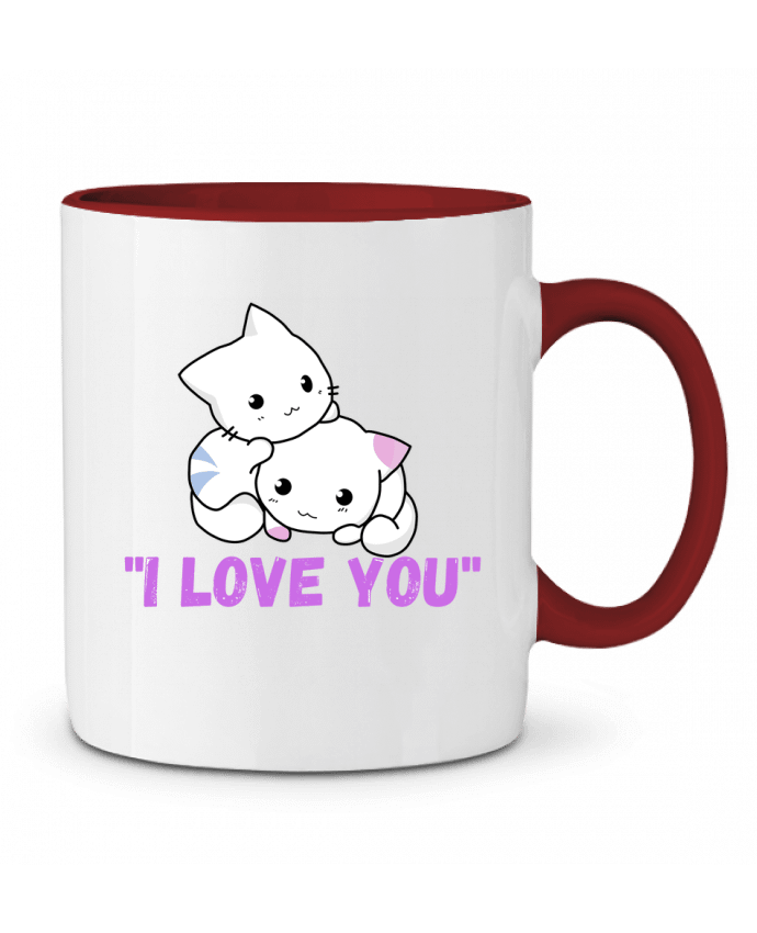 Mug bicolore i love you Fabgino