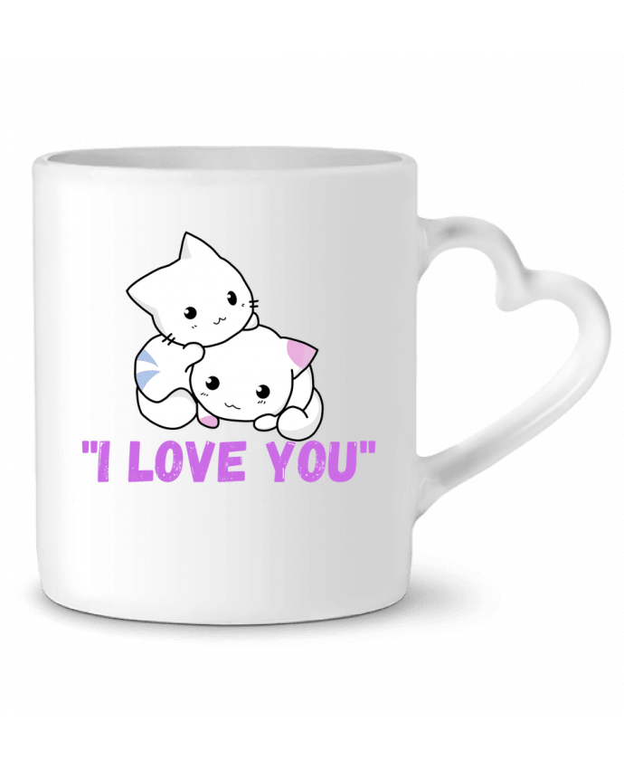 Mug coeur i love you par Fabgino
