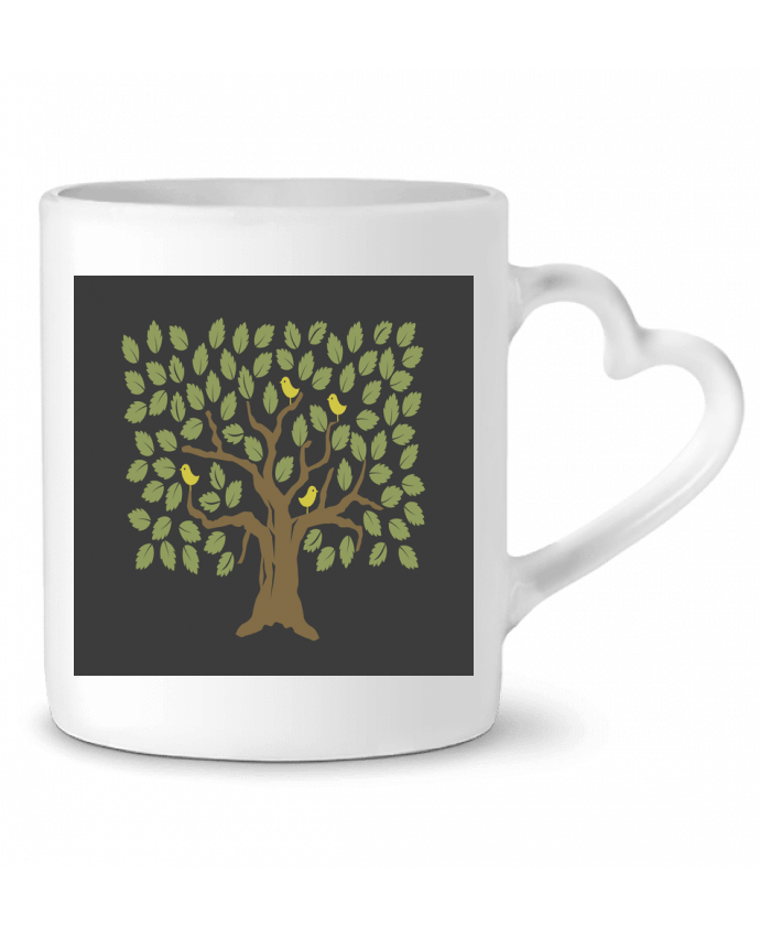 Mug coeur Árboles par dlogon