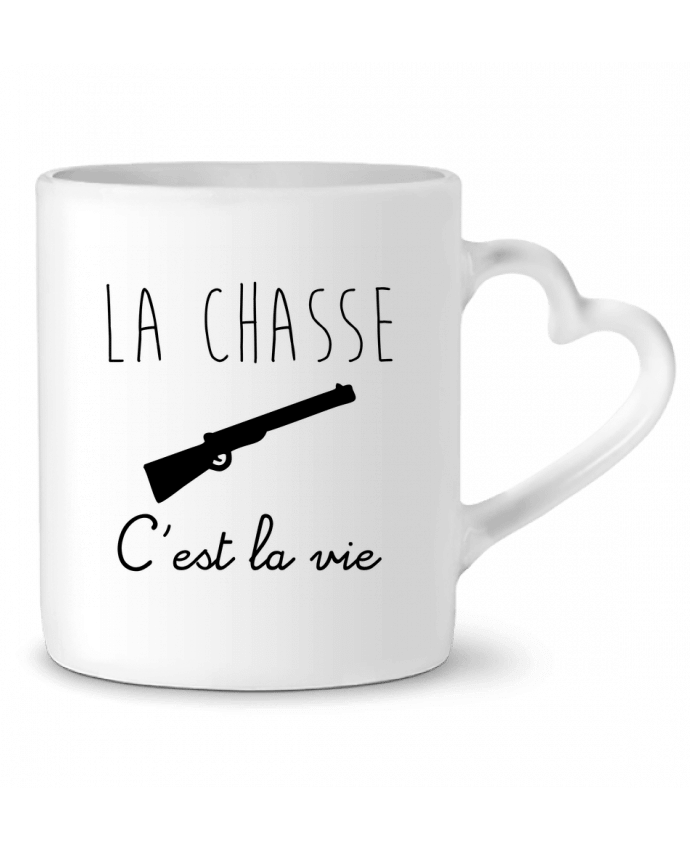 Taza Corazón La chasse c'est la vie, chasseur por Benichan