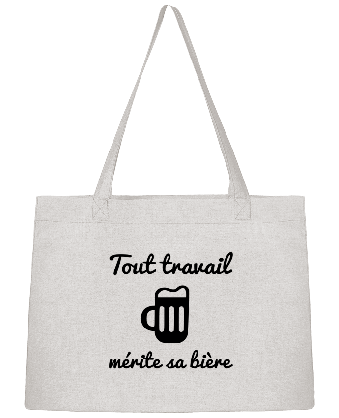 Sac Shopping Tout travail mérite sa bière, humour, citations par Benichan