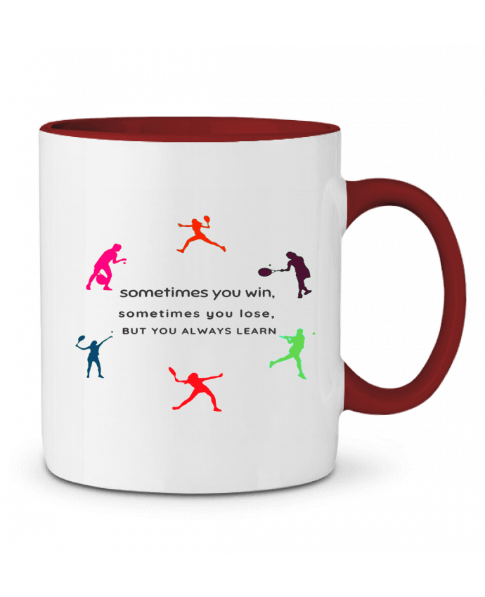 Mug bicolore SOMETIMES YOU WIN SARA BOSS desgin