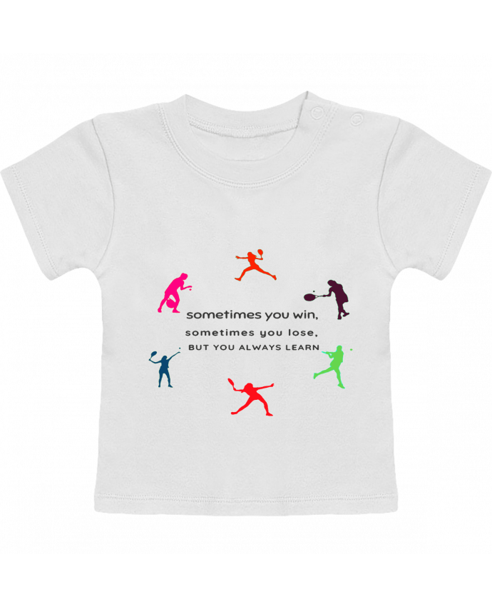 T-shirt bébé SOMETIMES YOU WIN manches courtes du designer SARA BOSS desgin