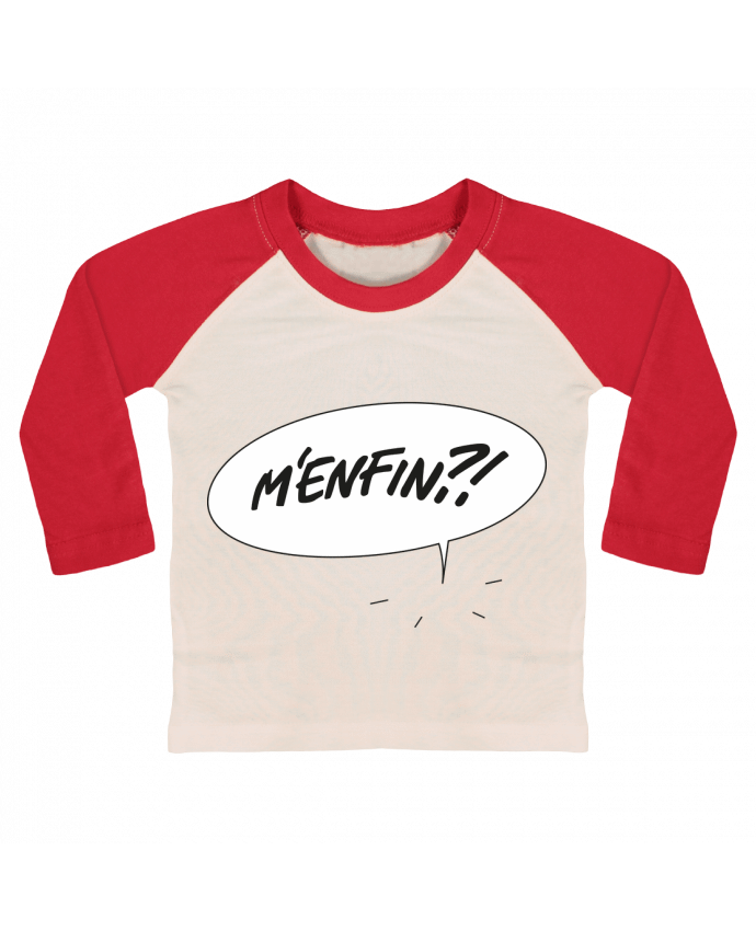 Tee-shirt Bébé Baseball ML M'enfin?! par Rickydule