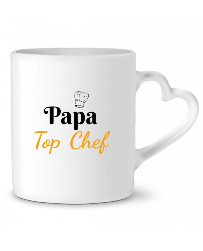 Mug coeur Papa Top Chef par Seb337413