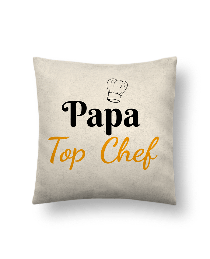 Coussin suédine Papa Top Chef par Seb337413