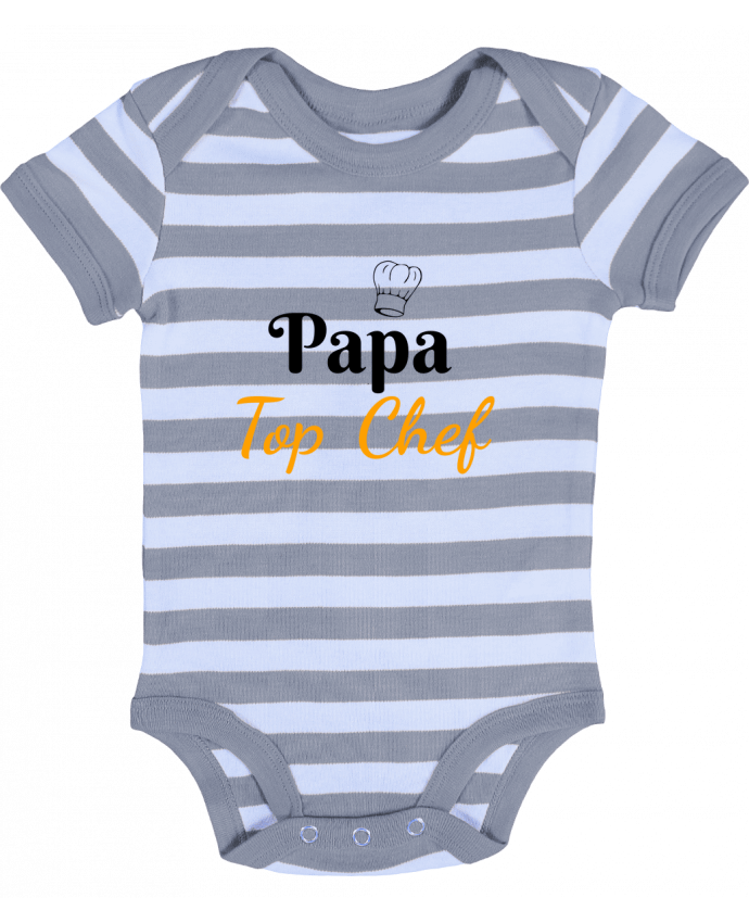 Body Bébé Rayé Papa Top Chef - Seb337413